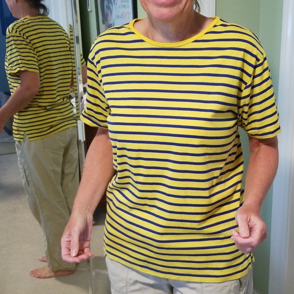 EUC Retro Ralph Lauren French Striped Tee